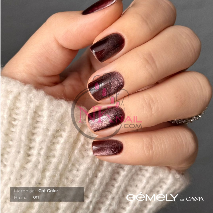 Гель-лак Gemely Cat color №011, 6 мл HEMA/TPO free